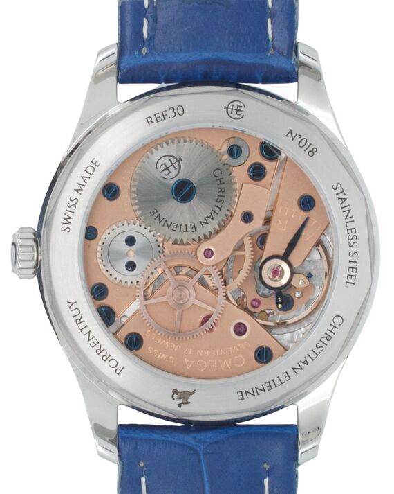 Collection seconde centrale, cadran bleu