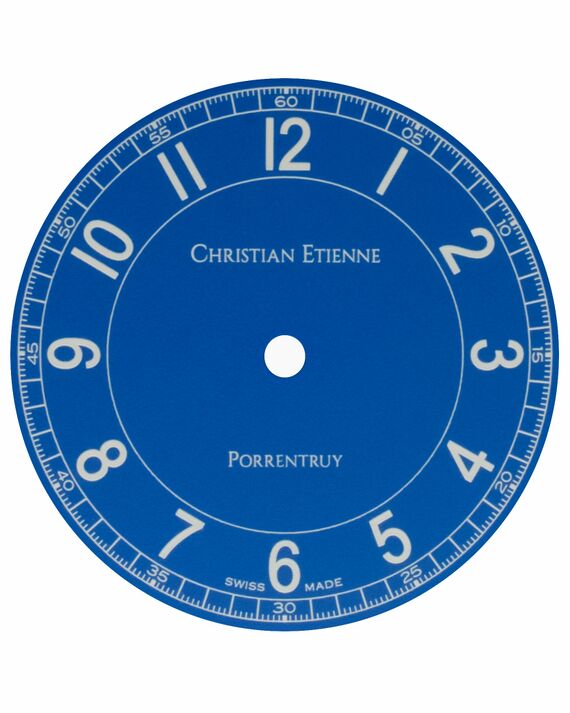 Collection seconde centrale, cadran bleu