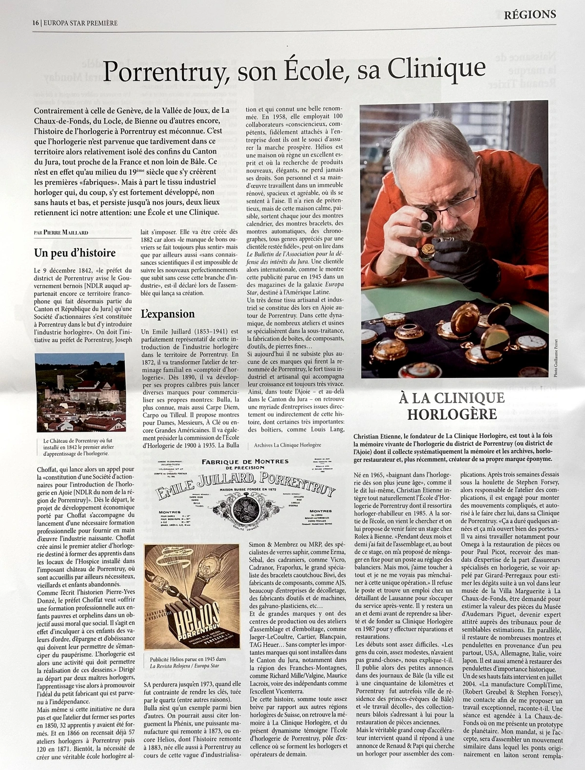 Christian Etienne - articles de presse