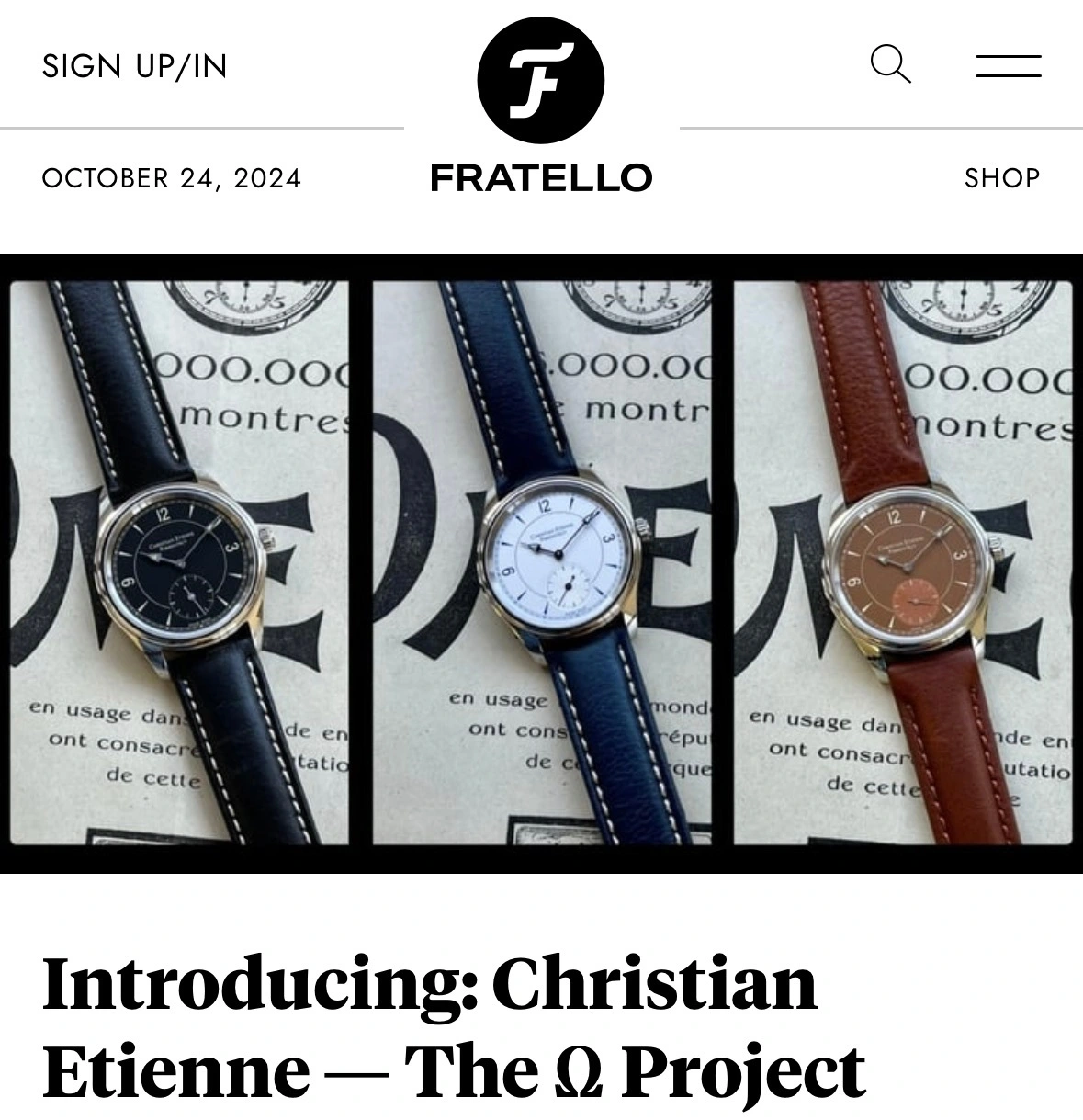 Christian Etienne - articles de presse
