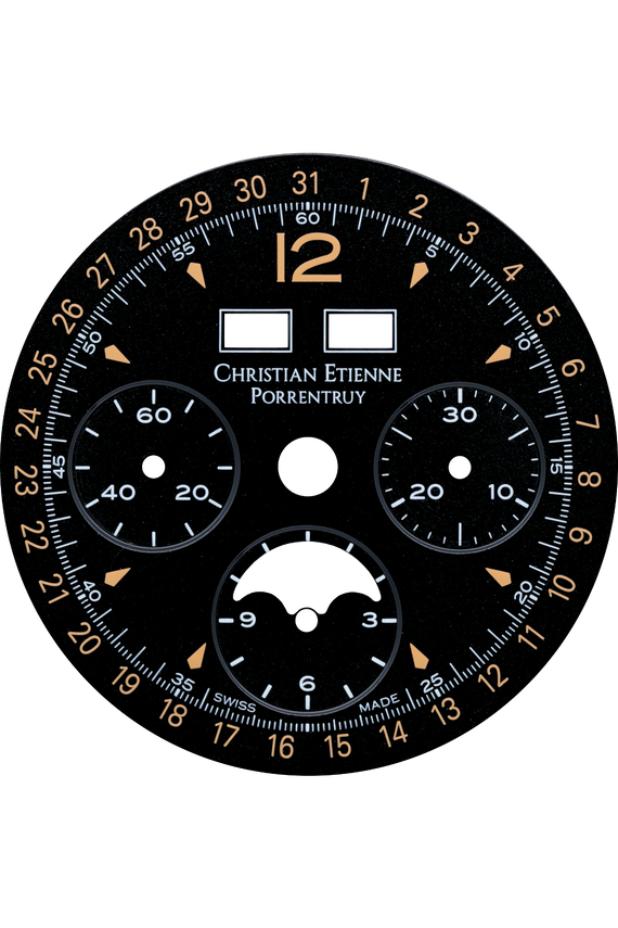 Chronographe Valjoux 88 acier, pièce unique | Christian Etienne